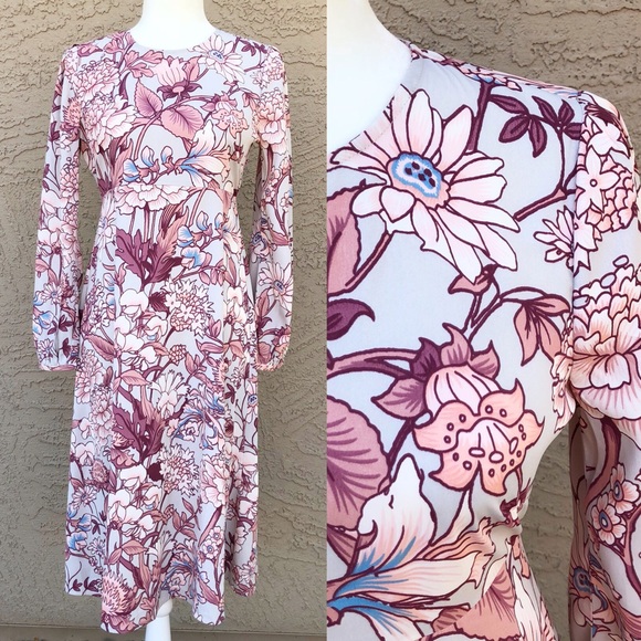 ASOS Dresses & Skirts - ASOS Floral Printed Midi Dress Empire Waist